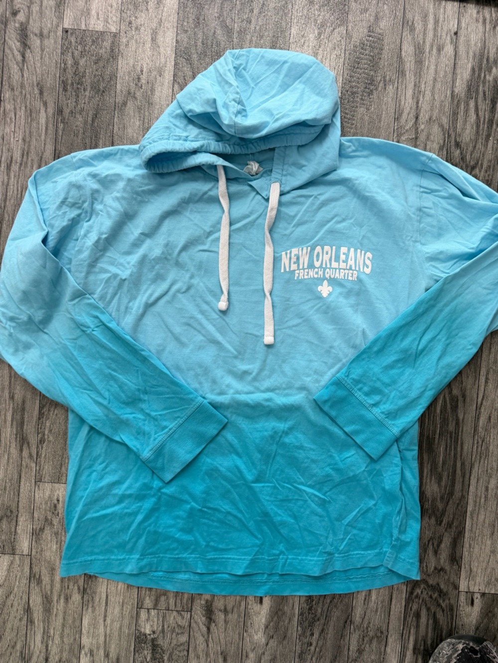 Exist Light Turquoise Drawstring Hoodie